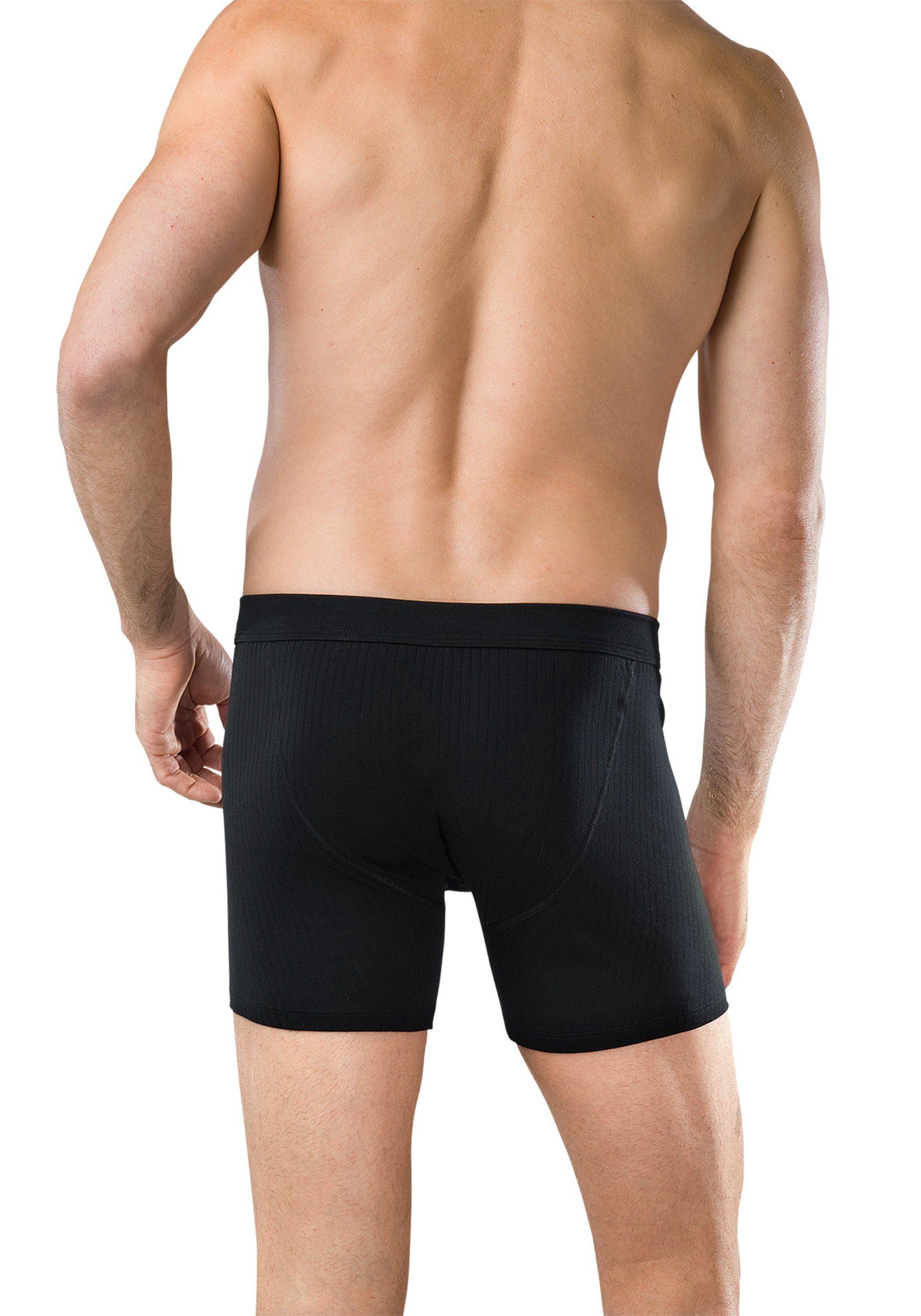 Wäsche/Bademode Boxershorts Schiesser Boxershorts Cotton Essentials Authentic (2 Stück) Herren Shorts im Doppelpack