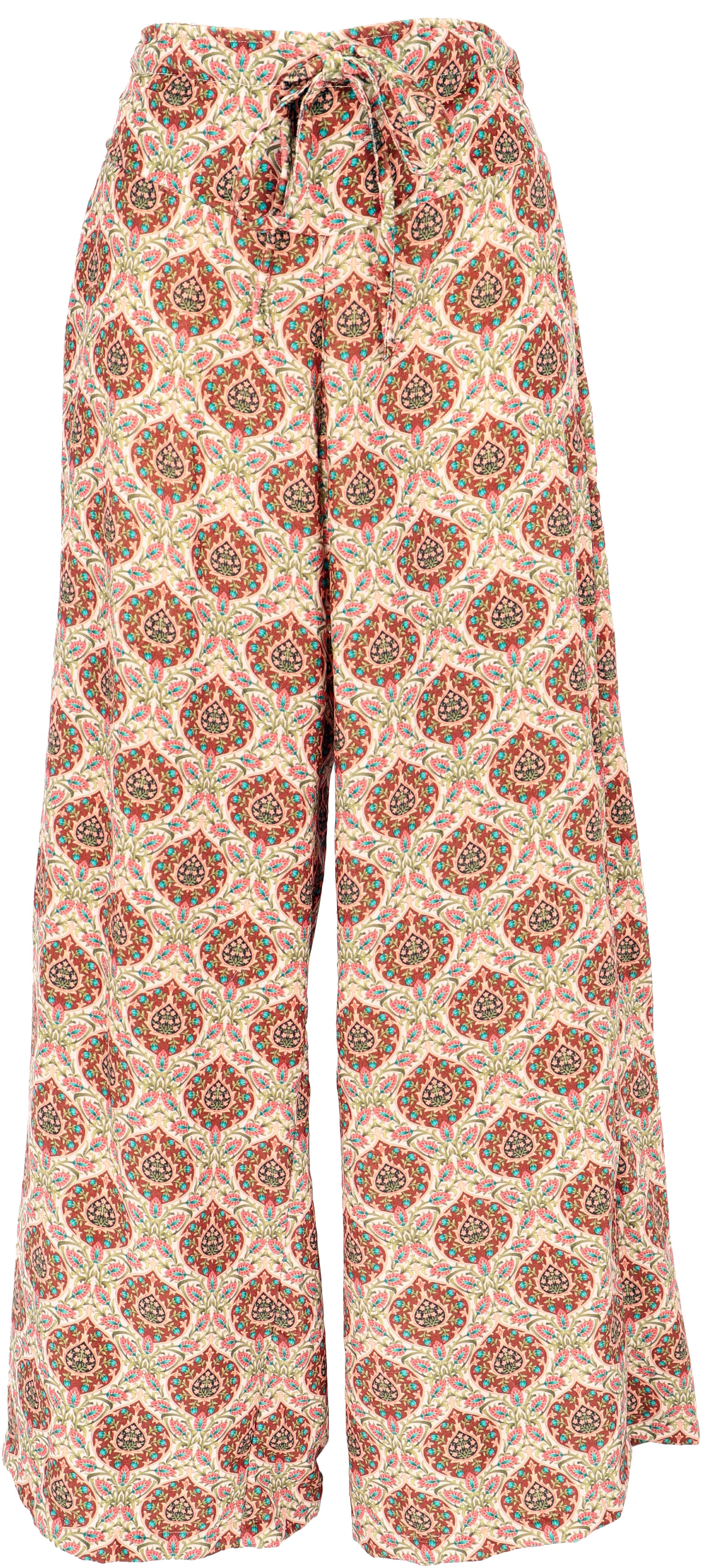 Guru-Shop Relaxhose Weite Samt Marlenehose, hochgeschnittene günstig online kaufen