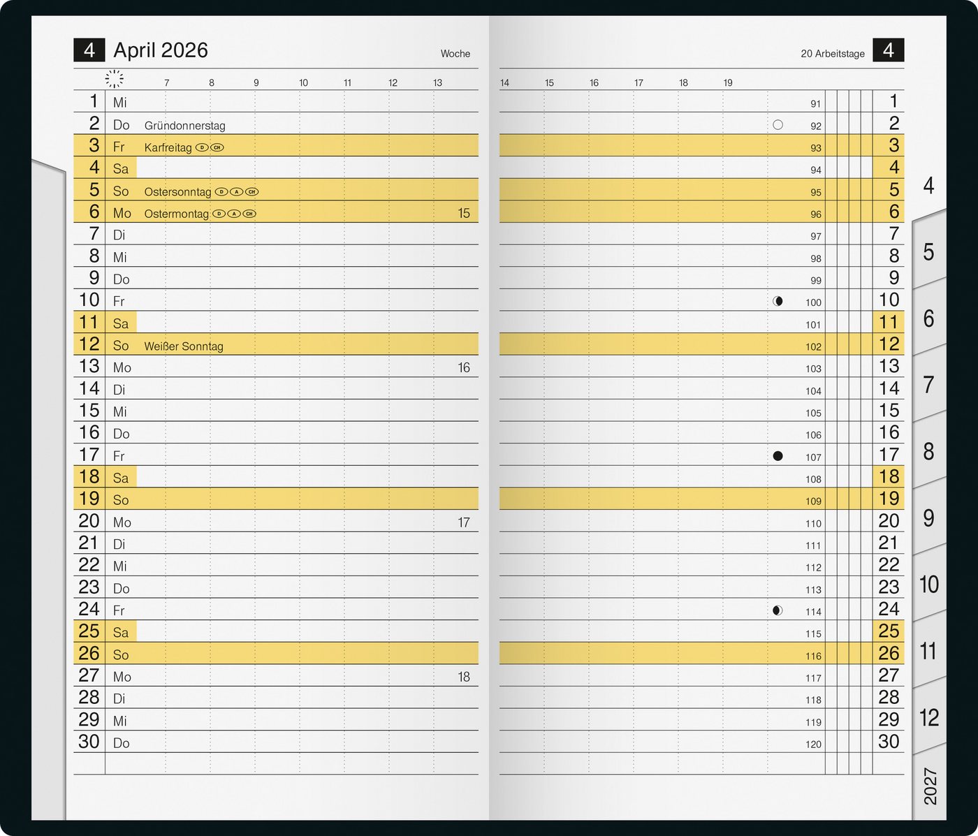 Thumbnail - RIDO Taschenkalender 2026 Rido Taschenkalender M-Planer A6 blau