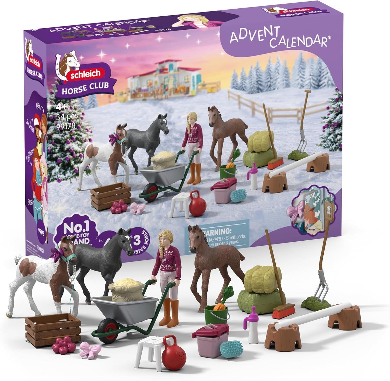 Schleich® Spielwelt Adventskalender Schleich Horse Club 2025 99178