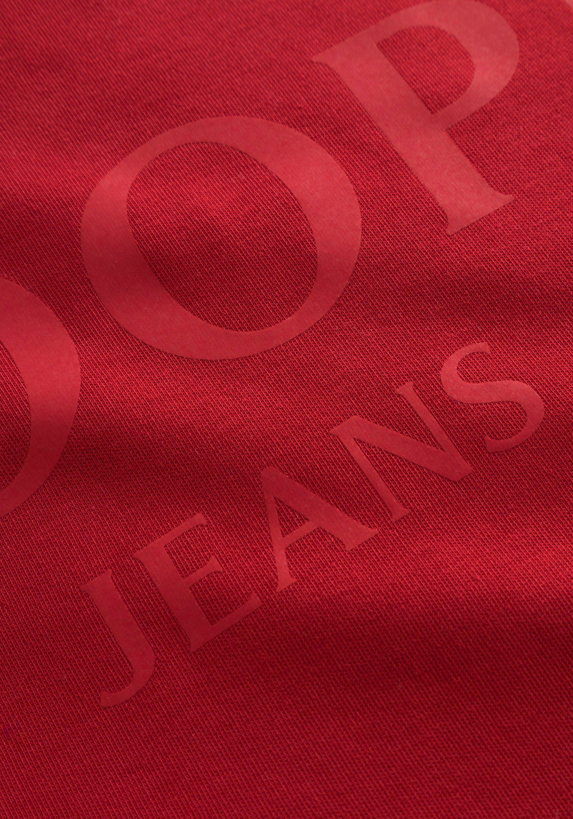 Red Sweatshirt mit Joop Dark Jeans Logoprint JJJ-25Alfred