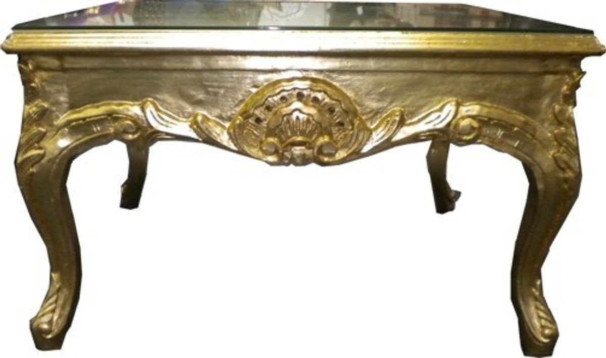 - Gold Couchtisch Tisch Couch Beistell x - Padrino - 70 Tisch Barock cm Möbel Tisch 70 Casa Couchtisch -