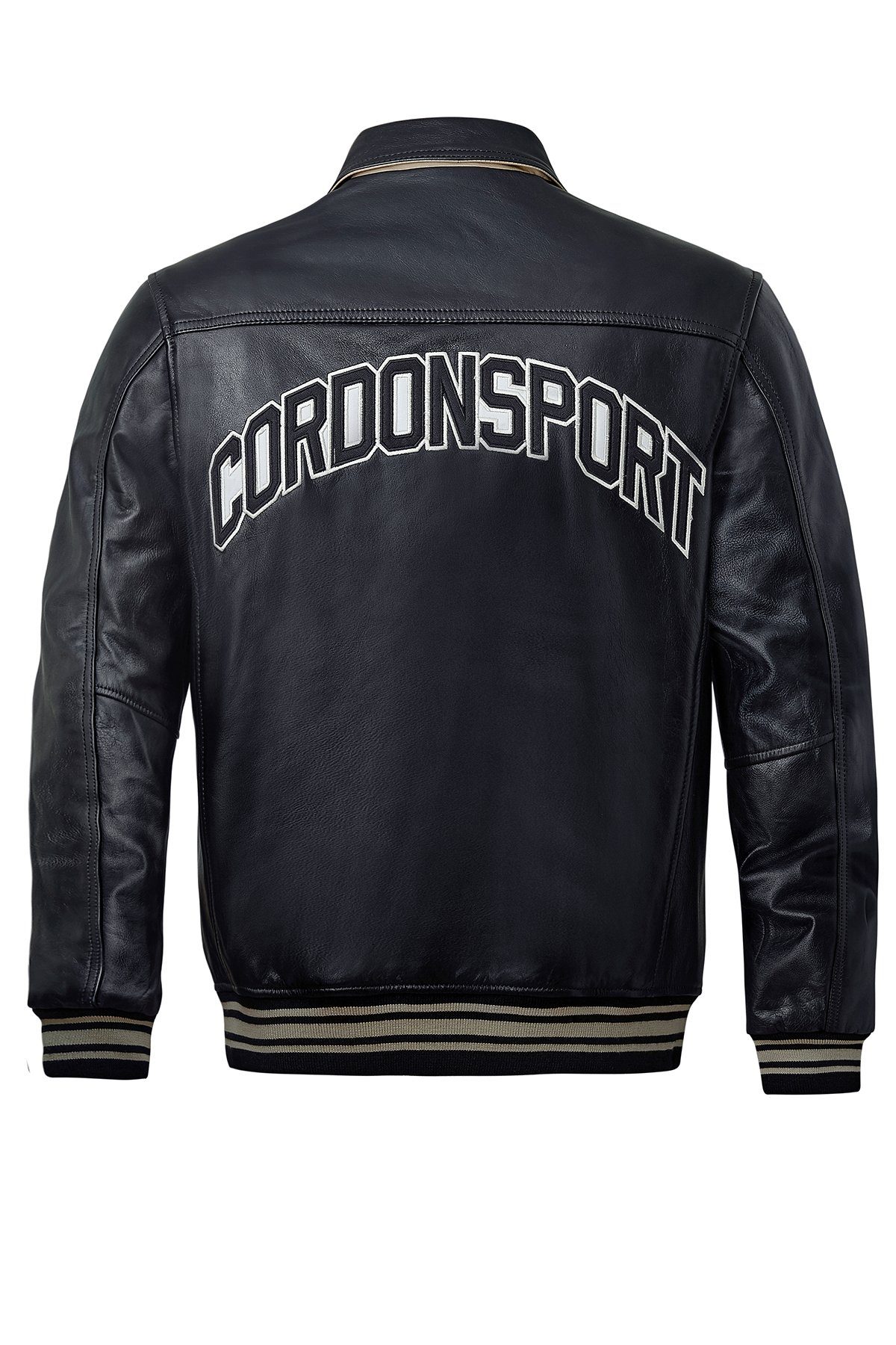 Cordon Sport Lederjacke Sport Victoria Cordon Athletic Applikation auf dem günstig online kaufen