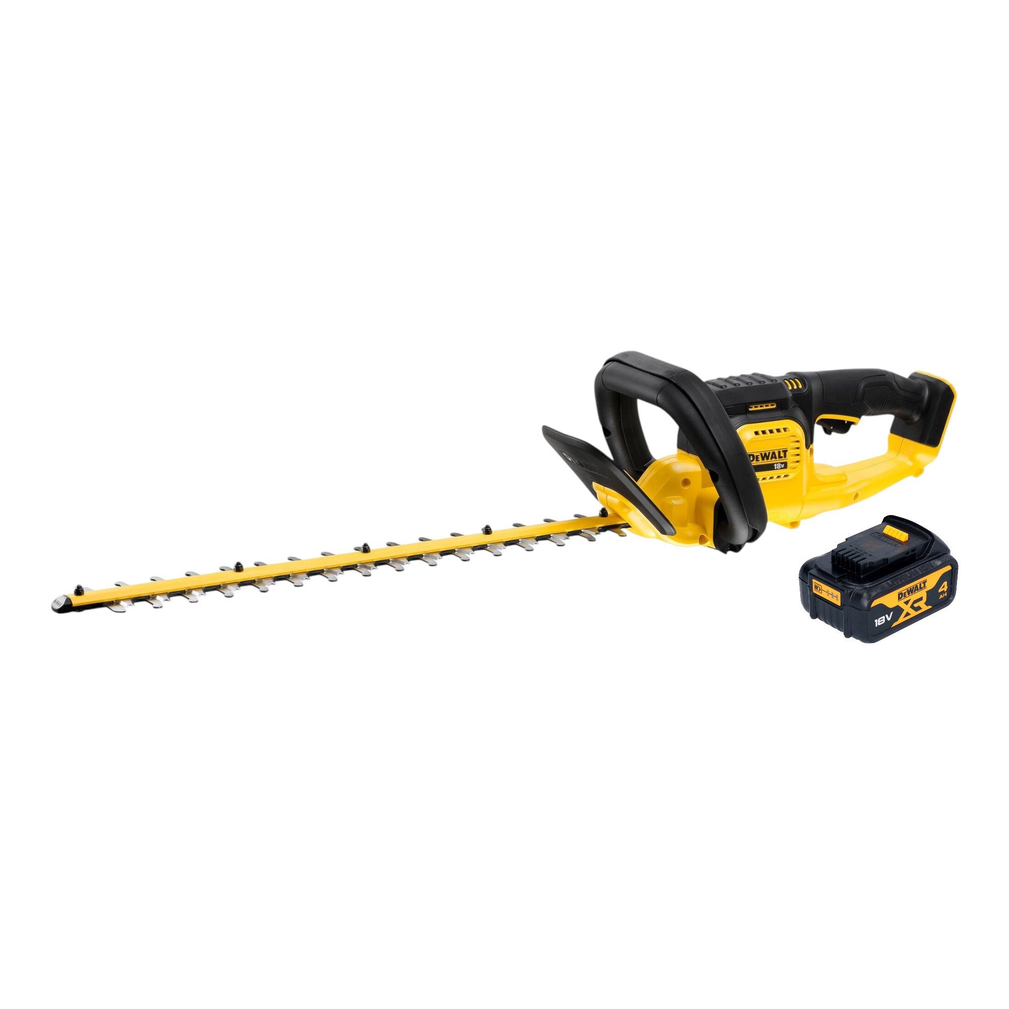 DeWalt Akku-Heckenschere DCMHT 563 N Heckenschere 18 V 55 cm + 1x Akku 4,0 Ah - ohne Ladegerät