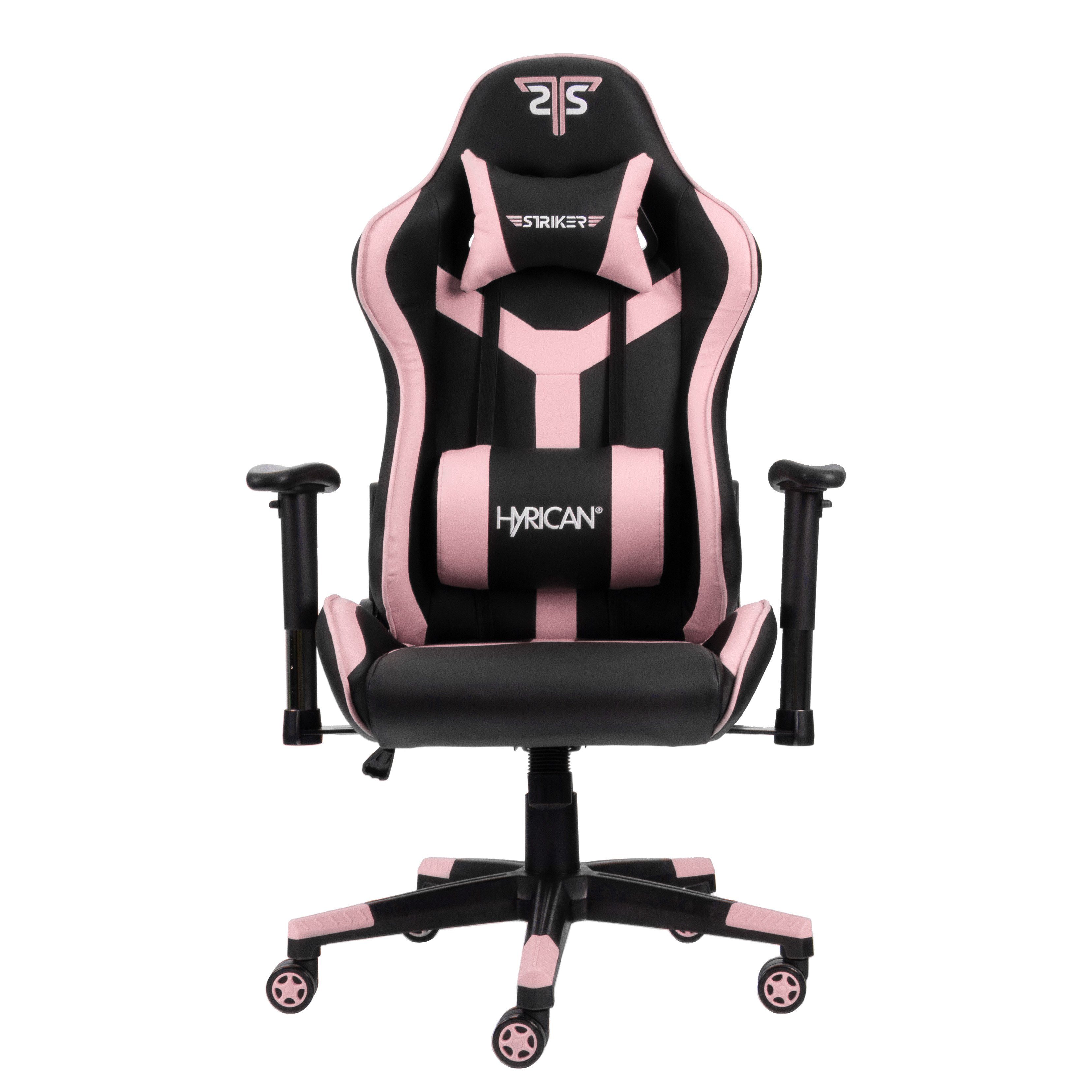 Hyrican Gaming-Stuhl "Striker Copilot" schwarz/pink, Kunstleder, ergonomischer Gamingstuhl, Bürostuhl, Schreibtischstuhl, geeignet für Jugendliche und Erwachsen – Bild 5 von 5