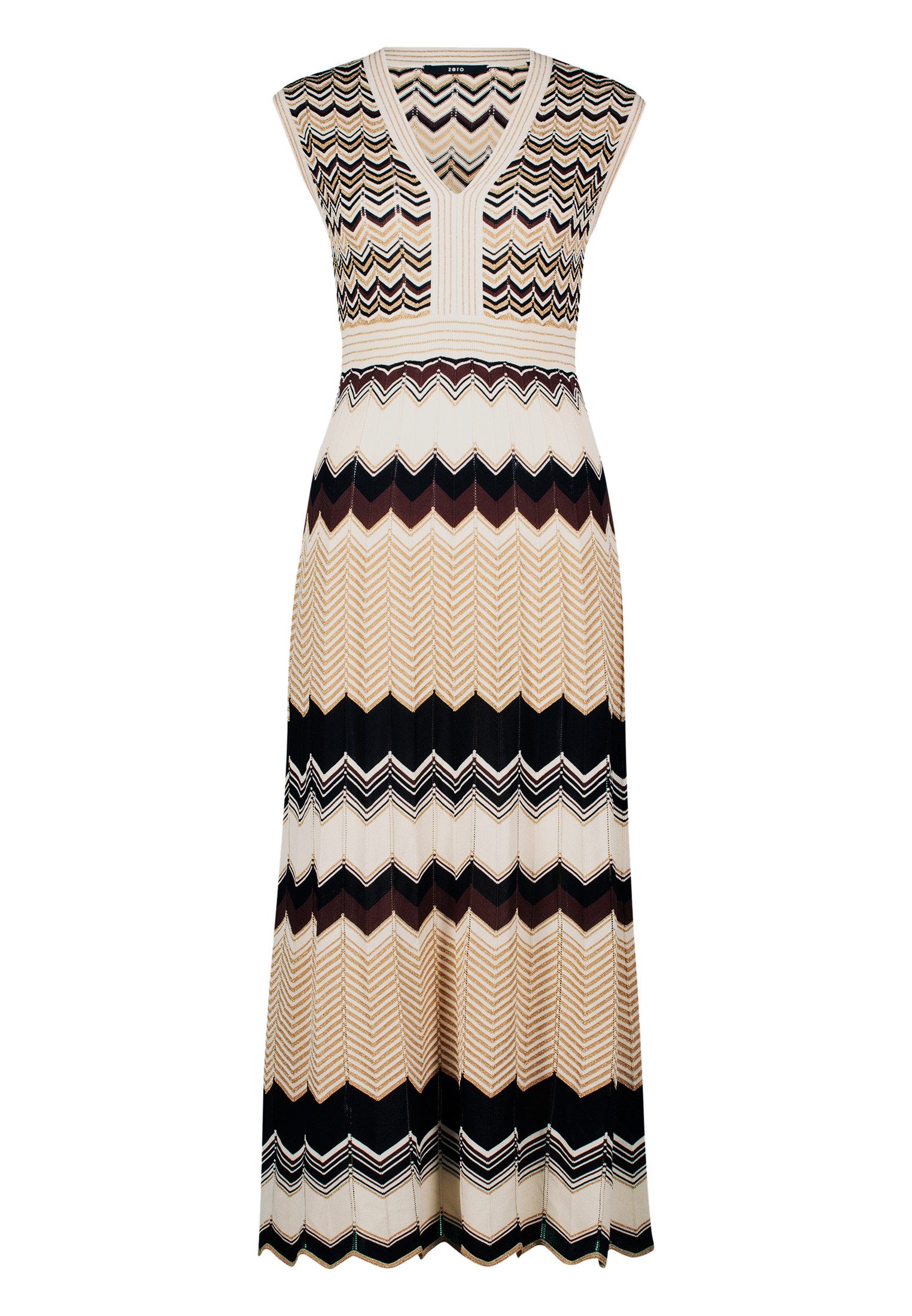 Zero Strickkleid zero Strickkleid mit Zickzackmuster günstig online kaufen