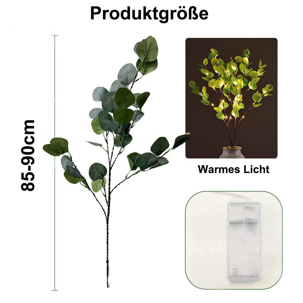 Jibenhome Leuchtzweig LED-Dekolicht Batteriebetrieben LED-Leuchtzweig Beleu günstig online kaufen