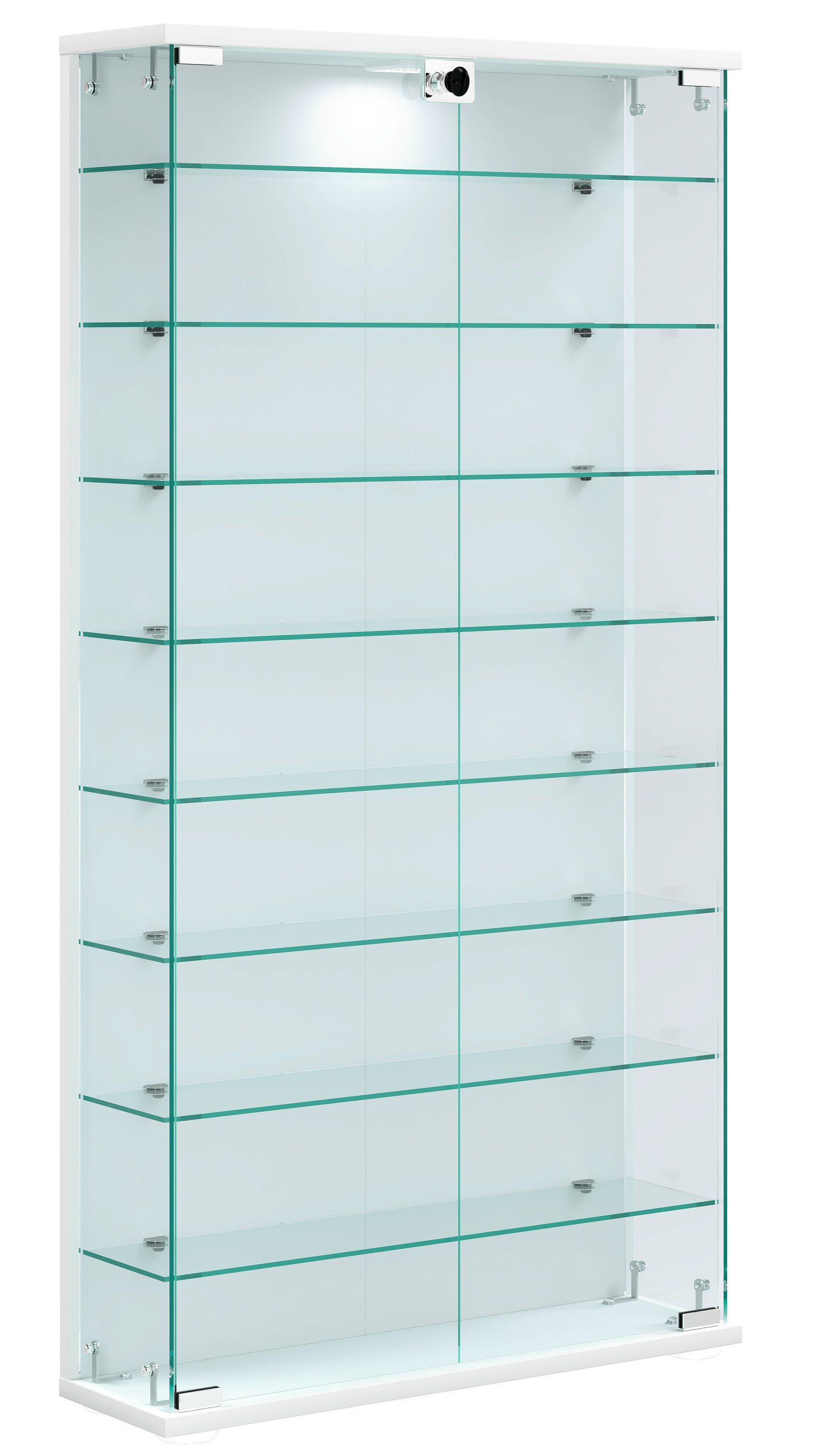 VCM Hängevitrine Relas L B. 59 x T. 17 x H. 114 cm Präsentation und Aufbewahrung von Sammlerstücken, Wohnzimmer oder Büro – Bild 2 von 4