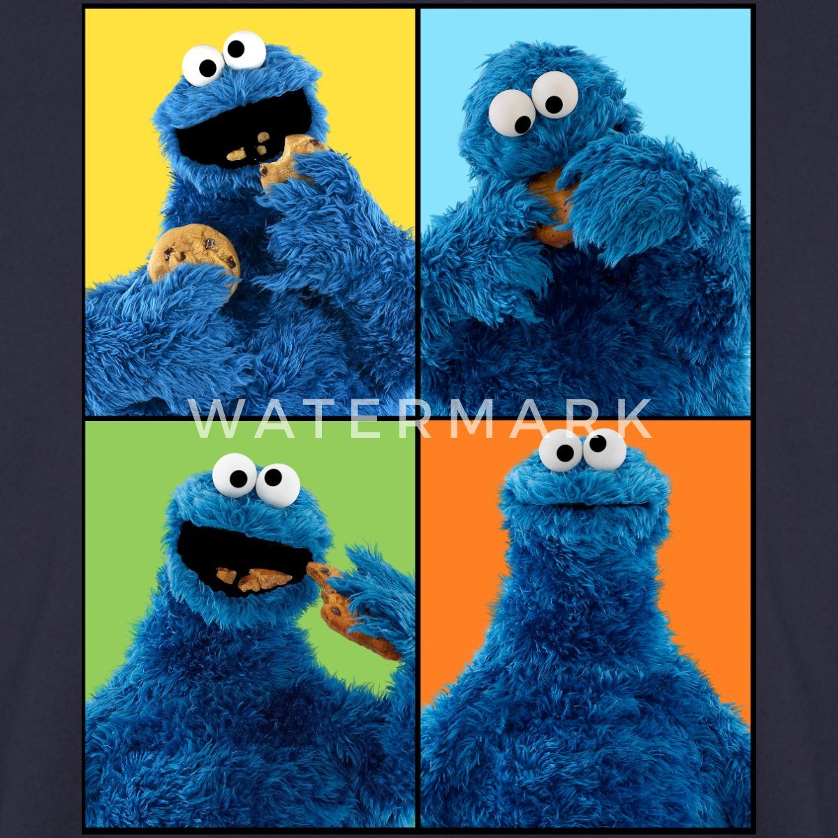 Spreadshirt Sweatshirt Sesamstraße Krümelmonster Posen Unisex Pullover (1-t günstig online kaufen