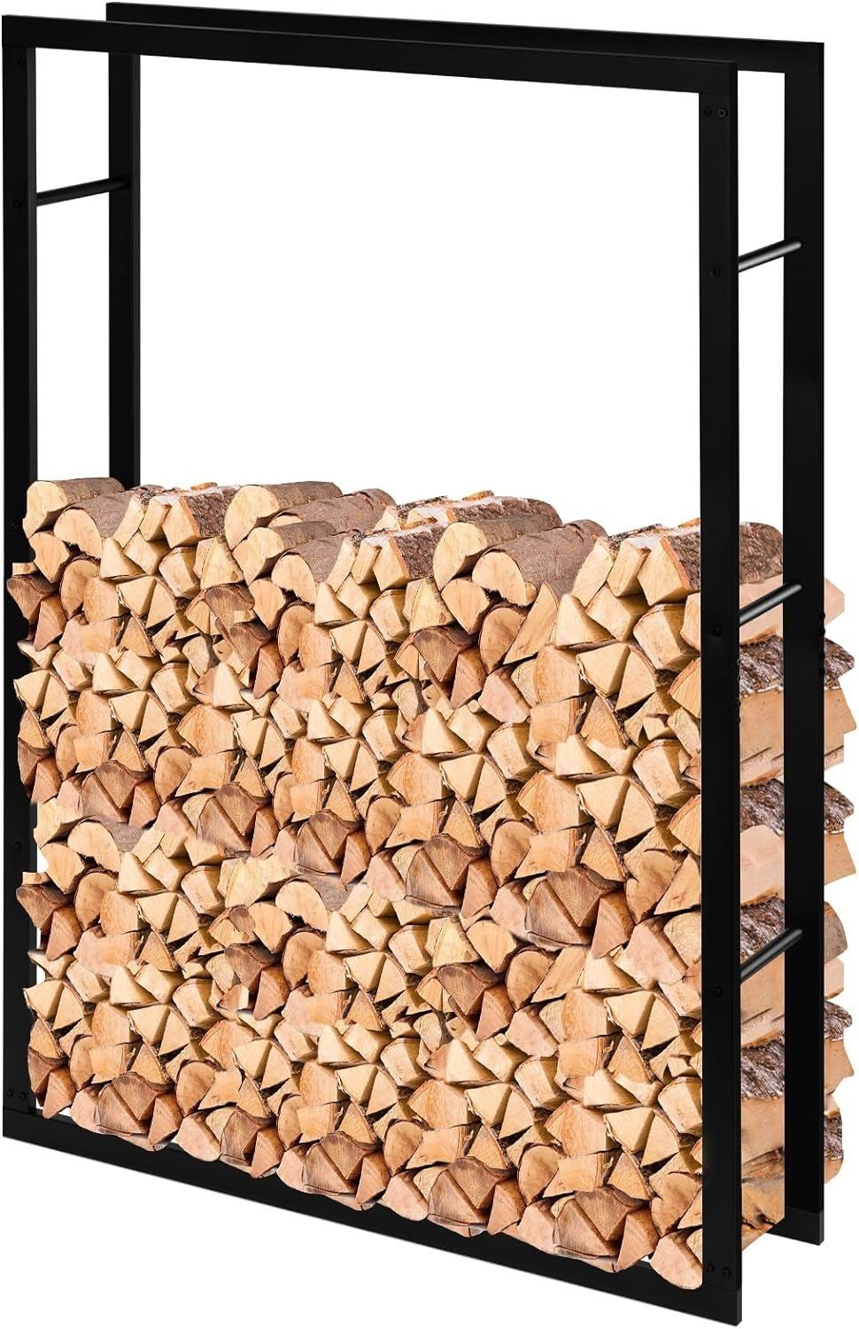 EUGAD Kaminholzregal, BxTxH:100x25x150 cm, (1-St), Innen Außen aus Metall für Kaminholz