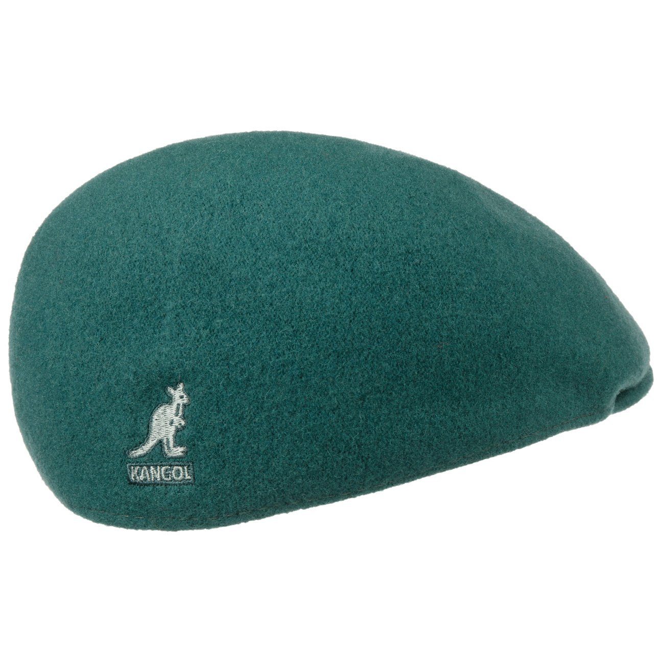 Schiebermütze (1-St) petrol Cap mit Kangol Schirm Flat