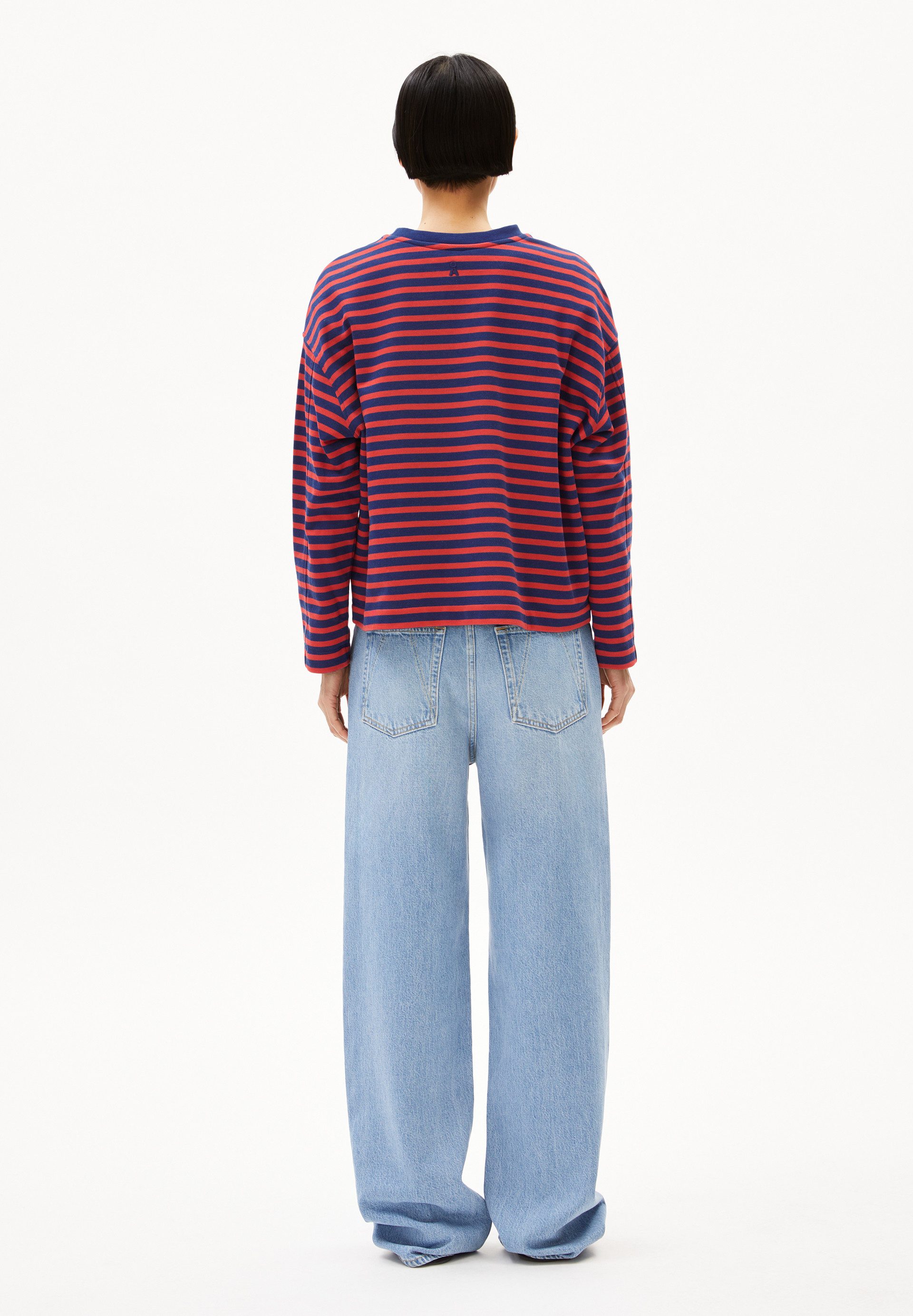 Armedangels Sweatshirt FRANKAA MAARLEN STRIPE Oversized Fit