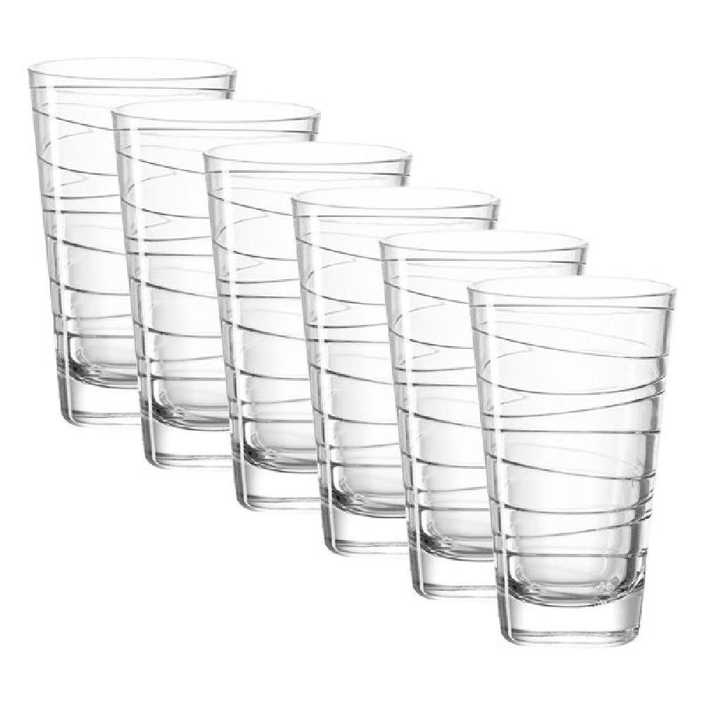 LEONARDO Cocktailglas Leonardo Becher Set Vario Struttura (Groß) (6-teilig)