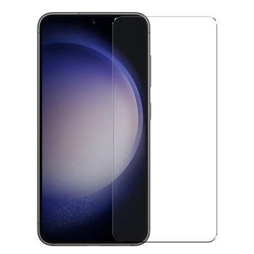 CoolGadget Handyhülle Transparent als 2in1 Schutz Cover Set für das Samsung Galaxy S23 6,1 Zoll, 2x 9H Glas Display Schutz Folie + 1x TPU Case Hülle für Galaxy S23