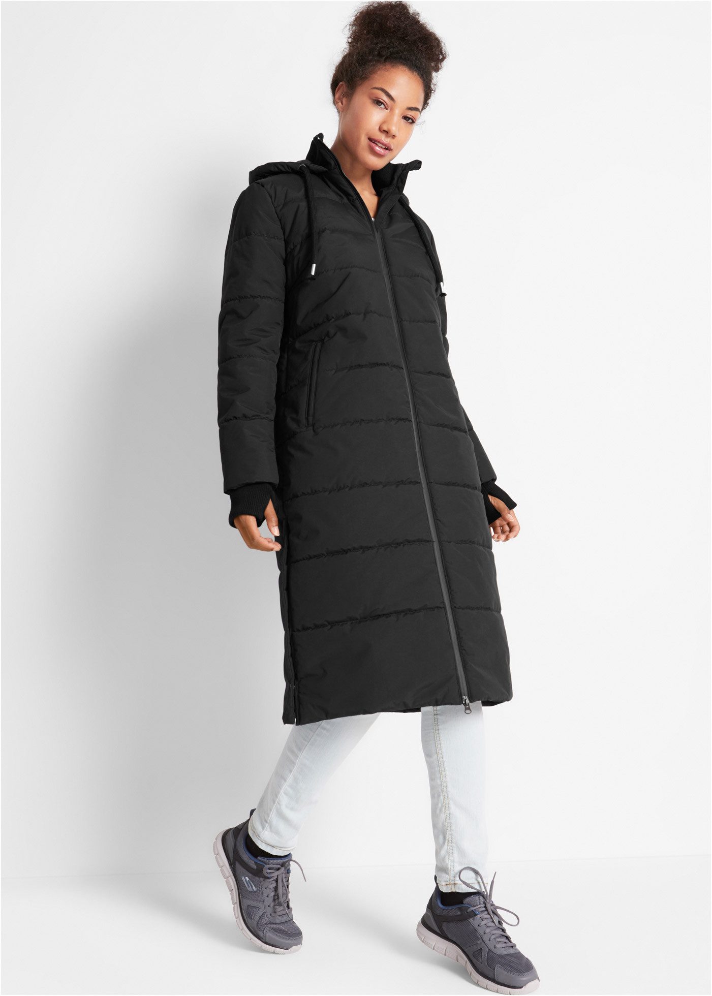 bonprix Steppmantel Steppmantel mit Kapuze günstig online kaufen