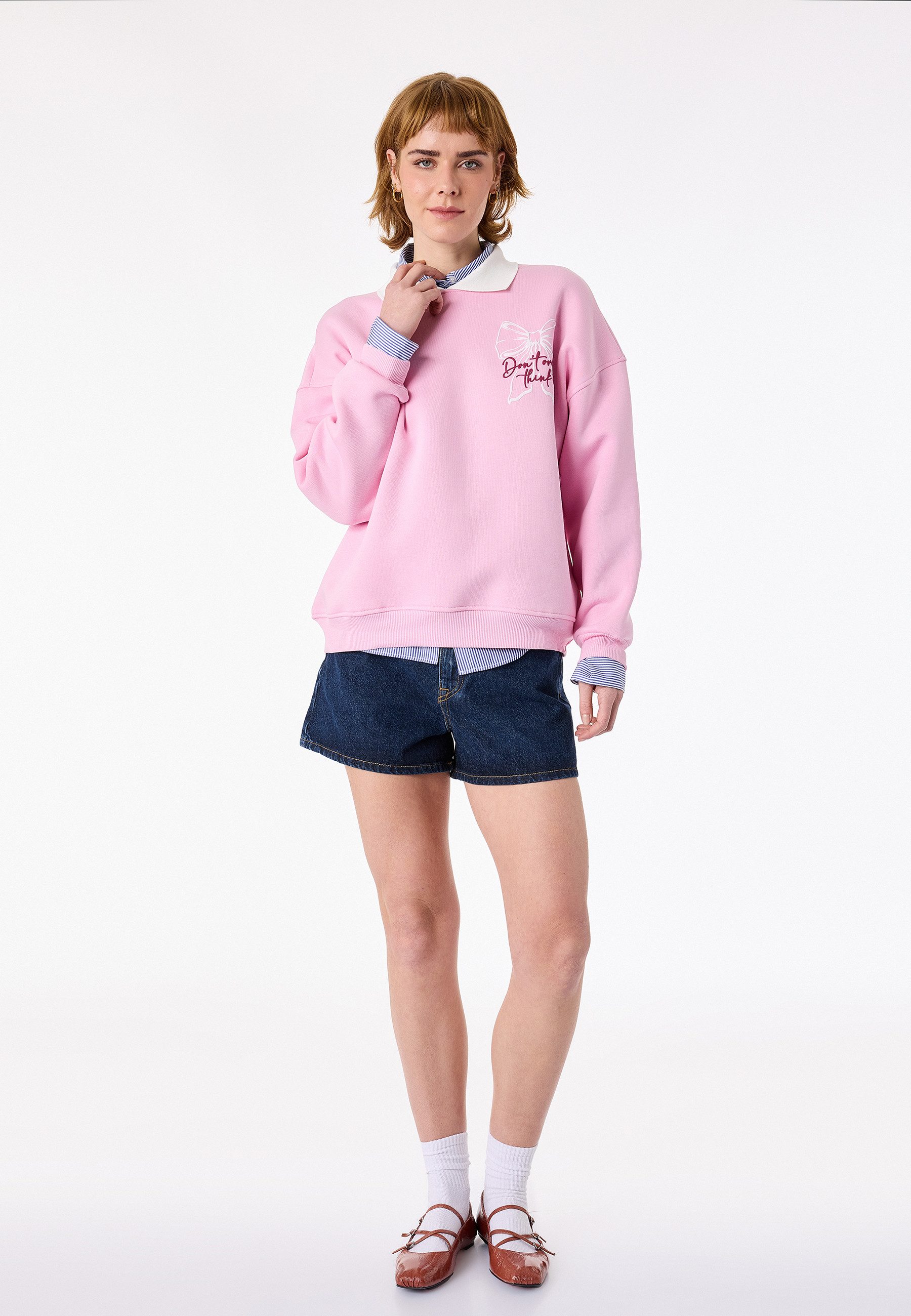 Koton Jeansshorts Koton Baumwoll-Mini-Relax-Shorts