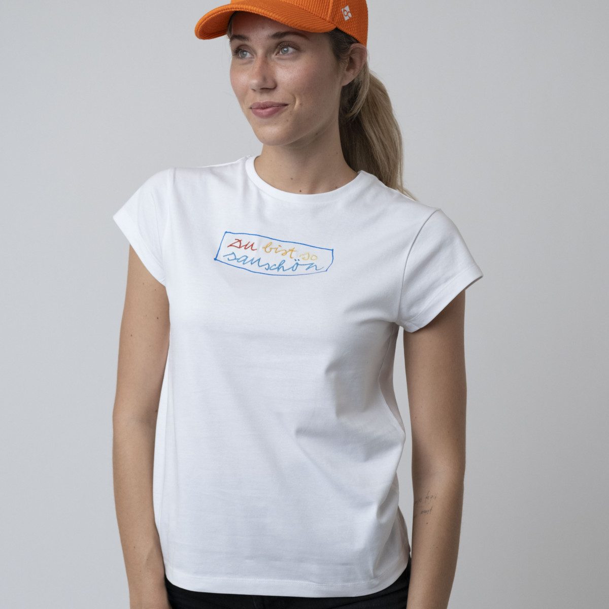 Bavarian Caps T-Shirt Bavarian Caps Damen T-Shirt Sauschön (T-Shirt)