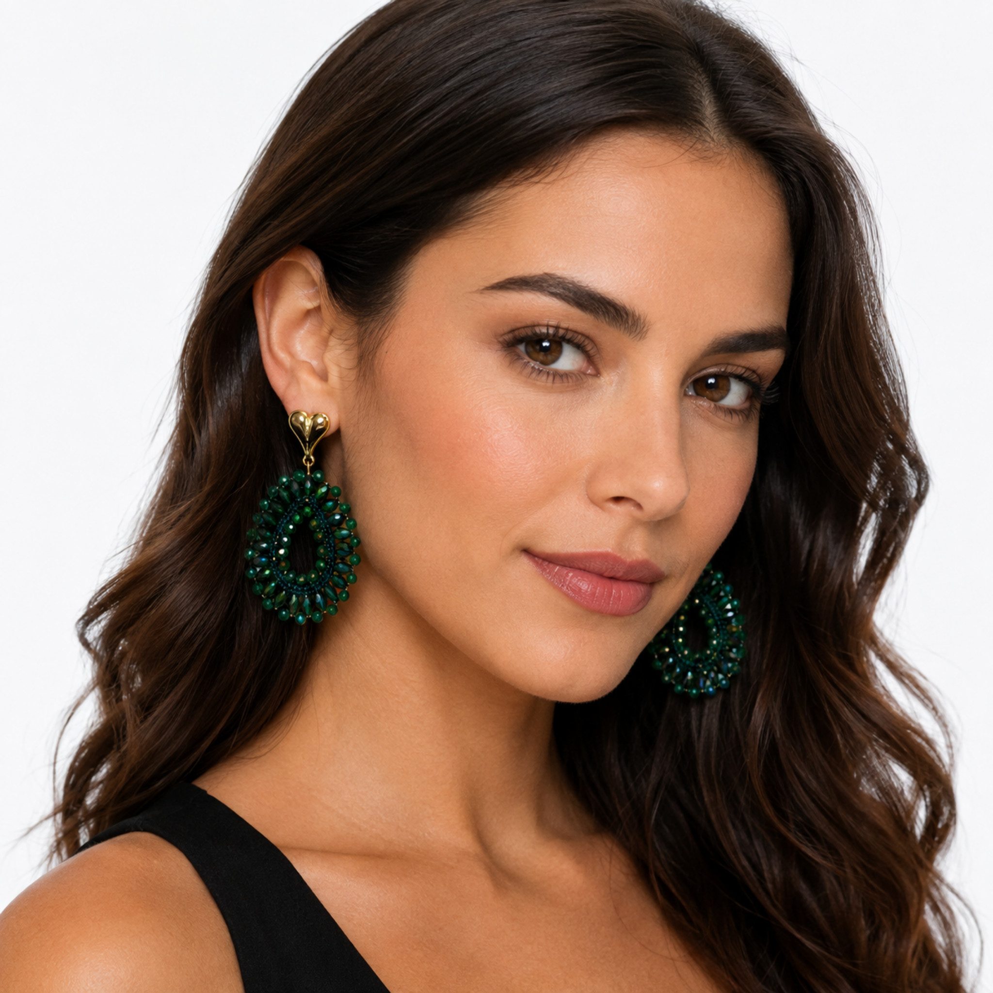 NEXORA Perlenohrringe Statement Ohrringe Damen Tropfen Ohrhänger Elegant Boho Schmuck (1 Paar Ohrringe), Statement-Design, Tropfenform, dekorativer Schmuckbesatz