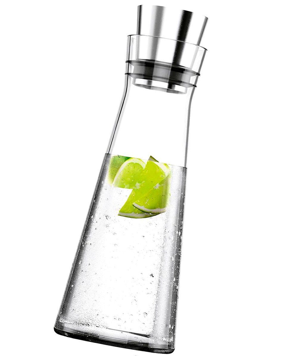 Emsa Wasserkaraffe Emsa Glaskaraffe "Flow Slim" 1 Liter