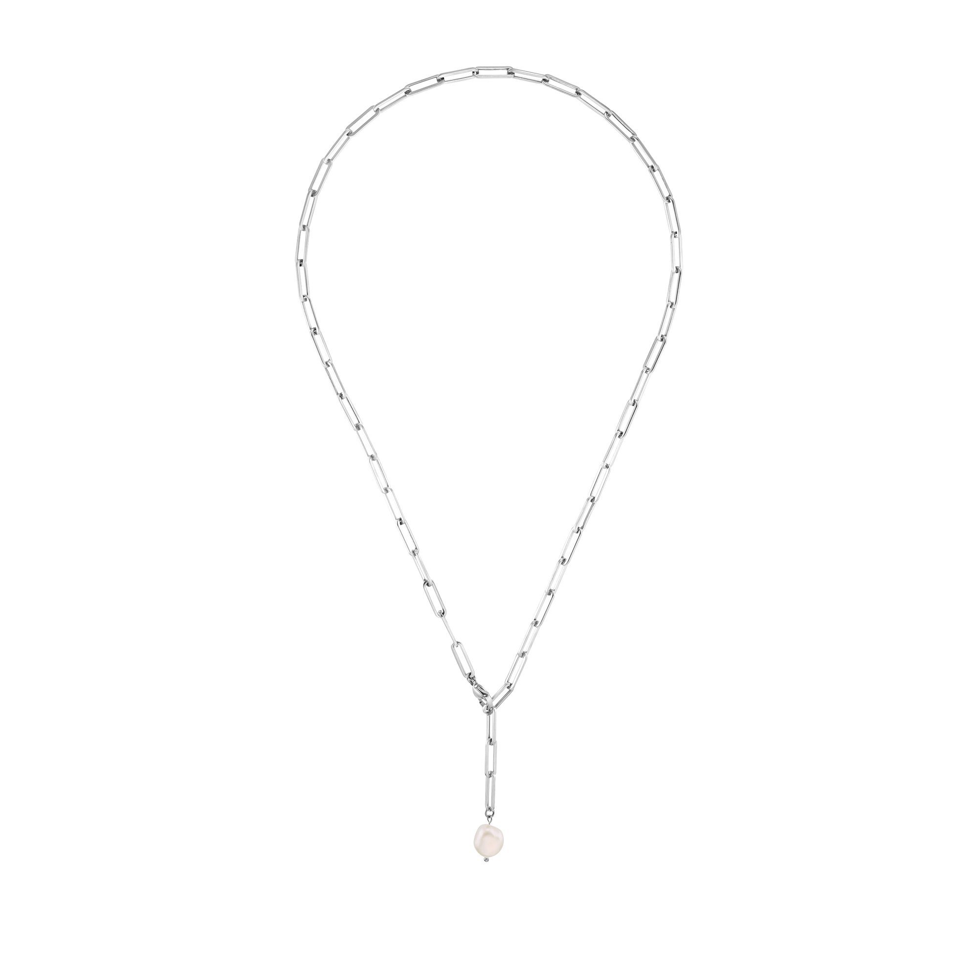 Heideman Collier Gaby silberfarben poliert (inkl. Geschenkverpackung), Kette für Frauen mit ausgefallenen Perlen