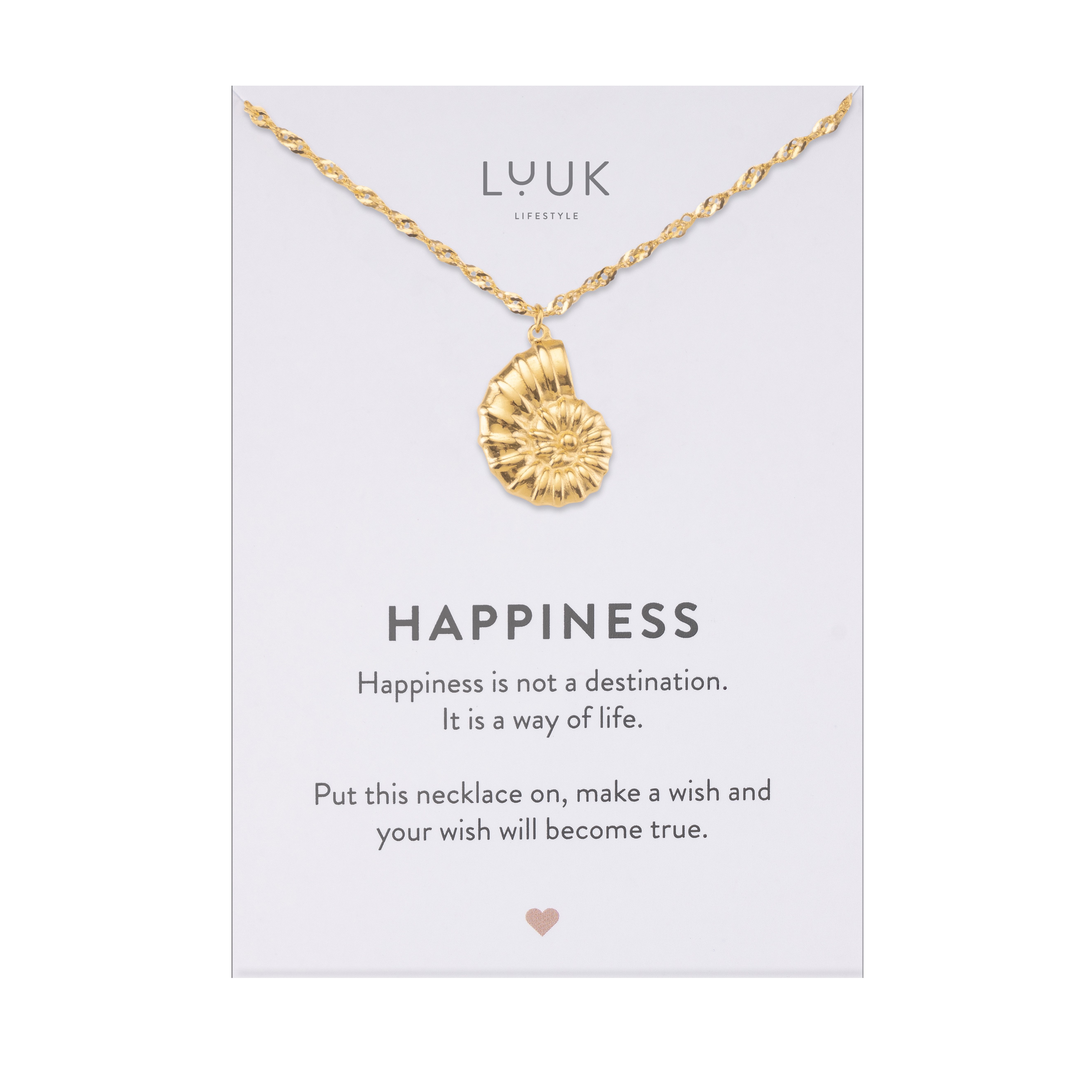 LUUK LIFESTYLE Kette mit Anhänger Muschel, günstig online kaufen