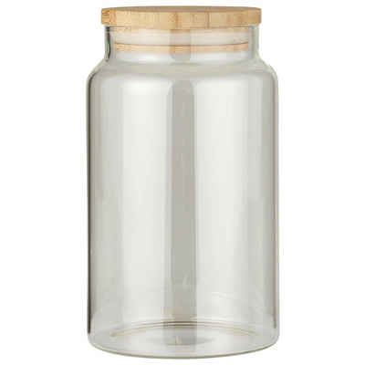 Ib Laursen Vorratsglas Glaskrug Bambusdeckel, Glas