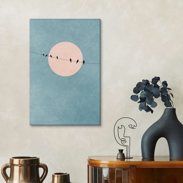 Posterlounge Leinwandbild KUBISTIKA, The Beauty Of Silence, Schlafzimmer Minimalistisch Grafikdesign