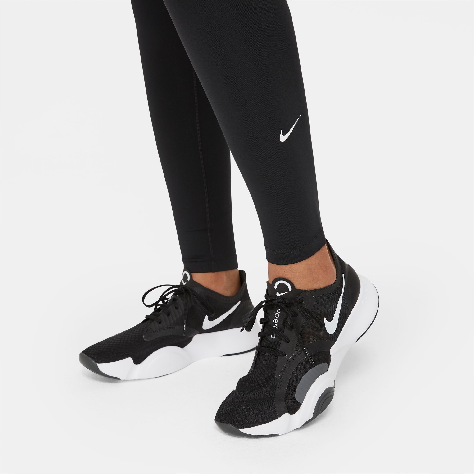 Nike Trainingstights LEGGINGS schwarz WOMEN'S MID-RISE ONE