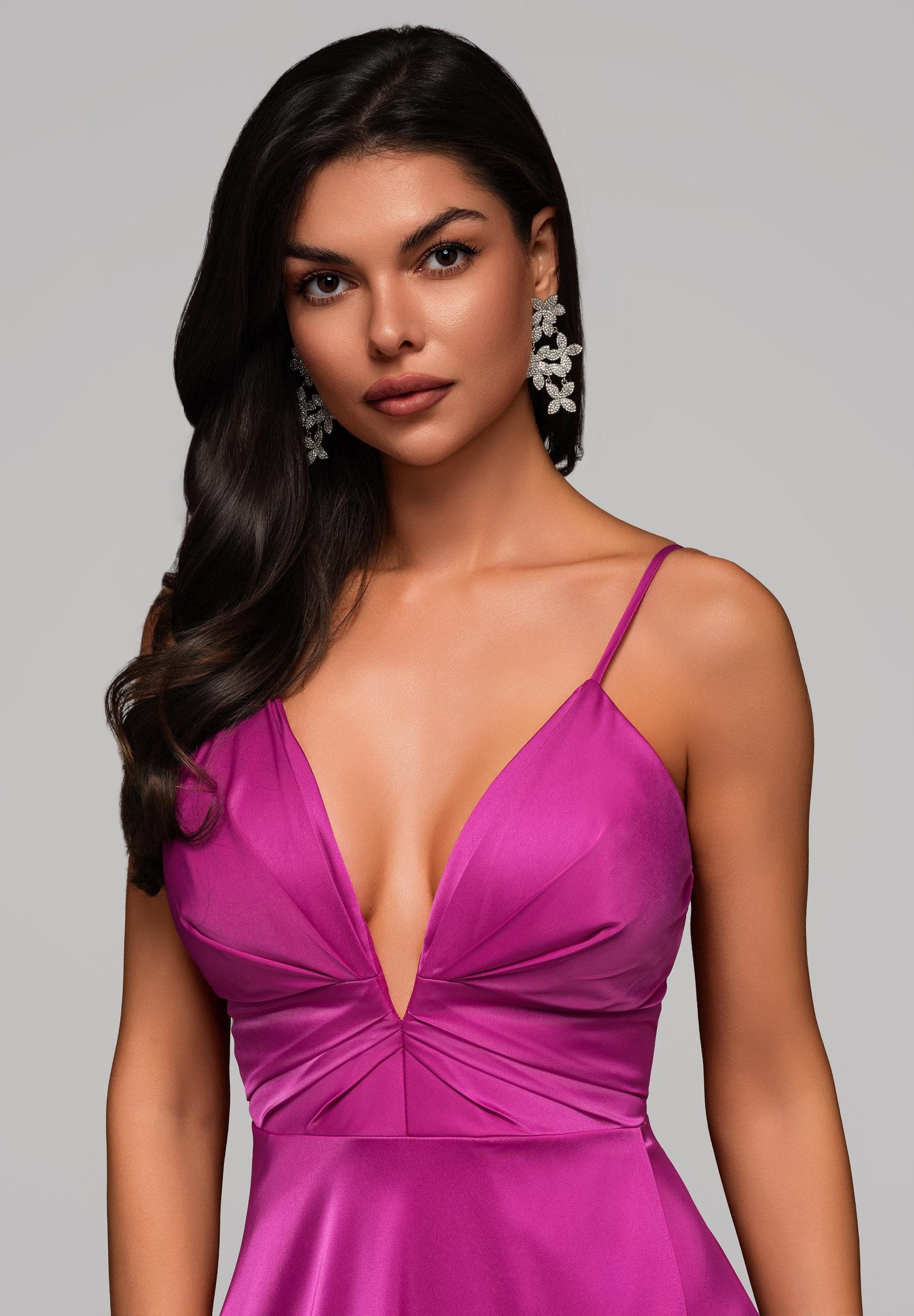 OMBRE Abendkleid Elegantes Maxikleid mit Beinschlitz günstig online kaufen