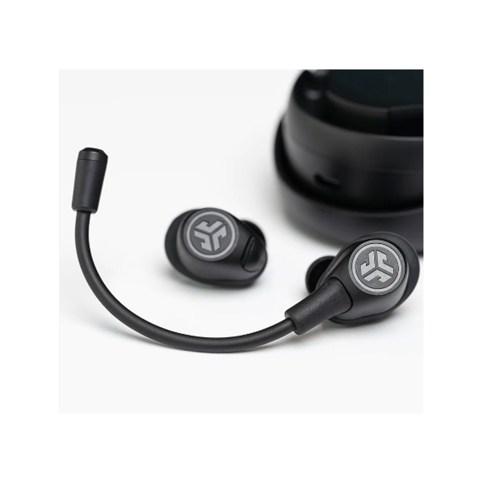 Japans größte Marke Jlab Work Buds In-Ear Wireless In-Ear-Kopfhörer Bluetooth, Headset Kabellos, mit (Earbuds Mikrofon, Ladecase) Mikrofon