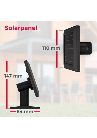 B.K.Licht Sieninis šviestuvas BK_AS1213 LED Solar-Außenleuchte su judesio jutiklis šviesos jutiklis LED fest integriert Kaltweiß 6.500K Kaltweißes lemputė IP44-Spritzwasserschutz saulės lempa