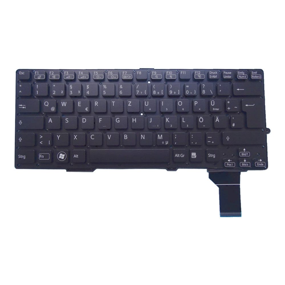 Trade-Shop Ersatzteil passend für Sony Vaio SVS13A2X9RS SVS13A2W9E SVS13A3W9E Tastatur (Tastenbelegung: Deutsch, QWERTZ / Farbe: Schwarz)