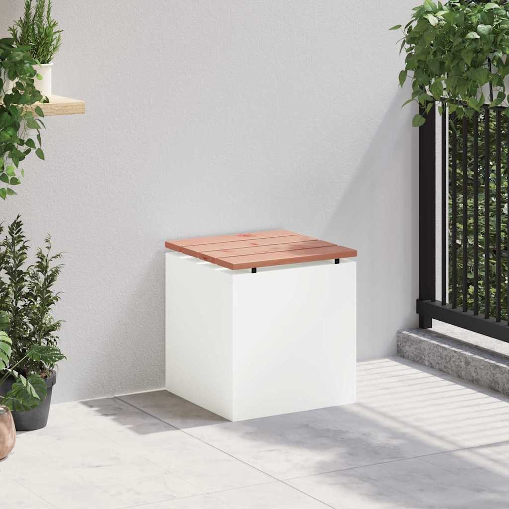 vidaXL Gartenbank Gartenbank Weiß 40 x 40 x 43 cm (1-St)