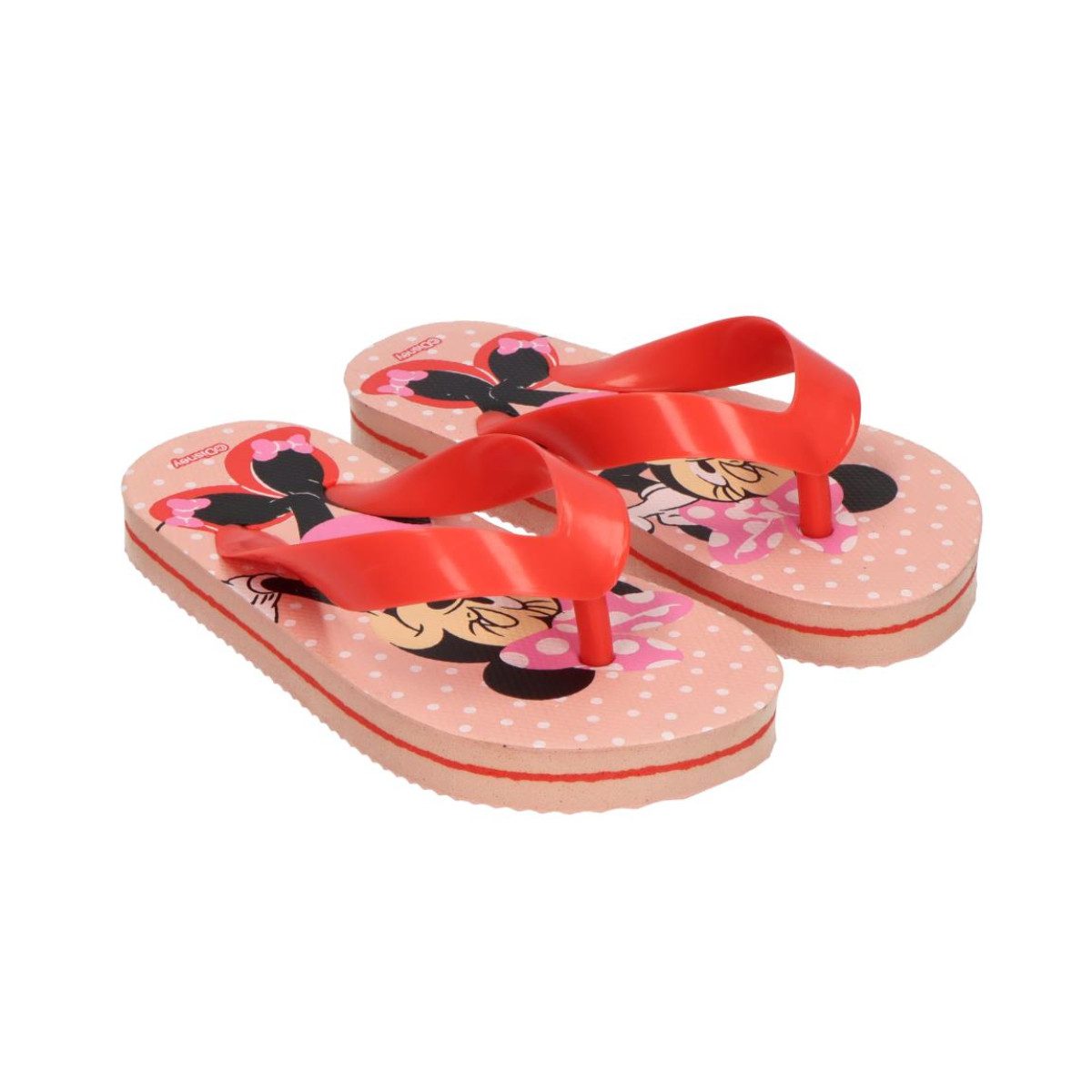 Disney Minnie Mouse Kinder Strandschuhe Zehentrenner Flip Flops Freizeit und Urlaub Badeschuh