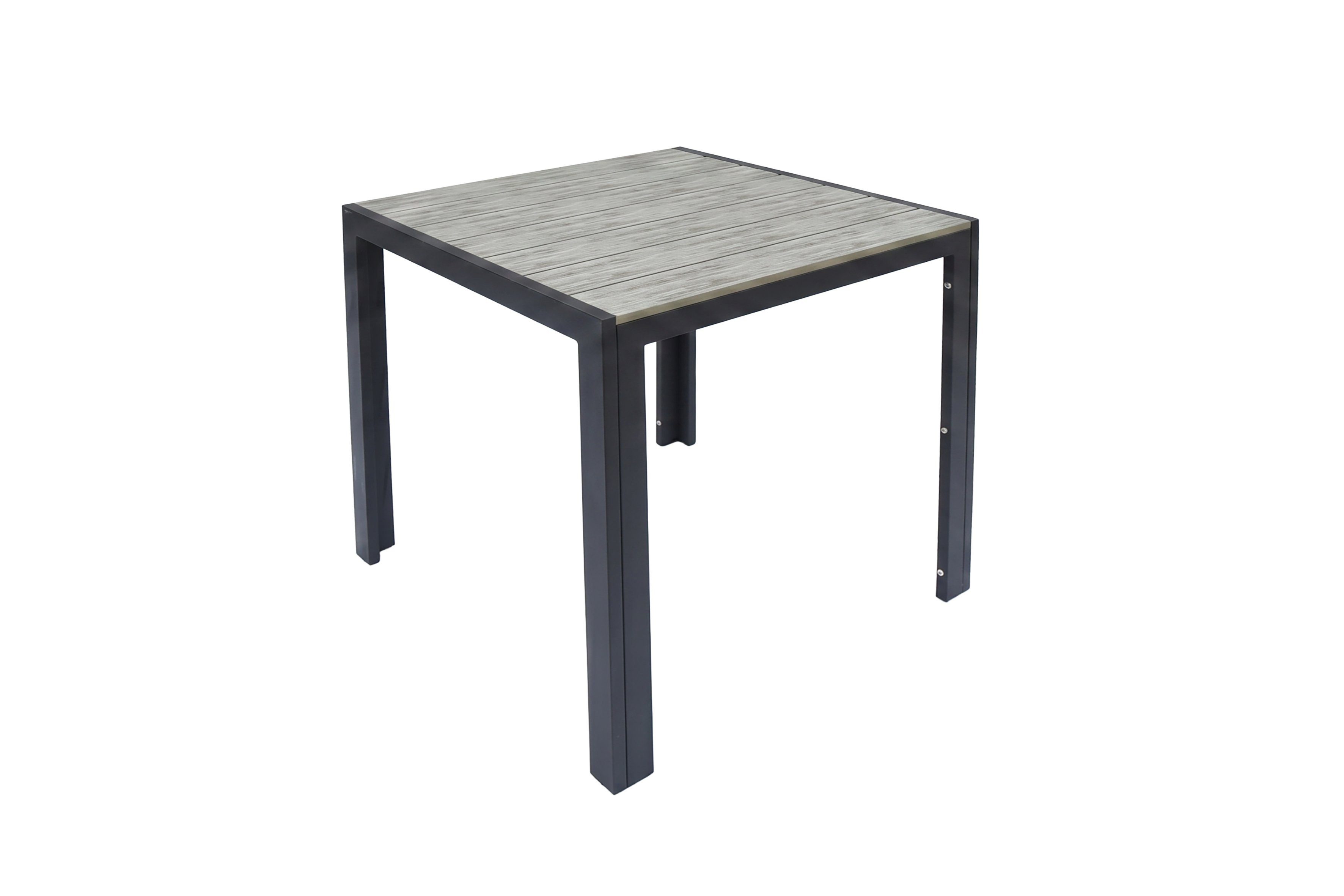 byLIVING Gartentisch Malta (Aluminium pulverbeschichtet, Kunststoff naturfarben), 70 x 70, H 74 cm