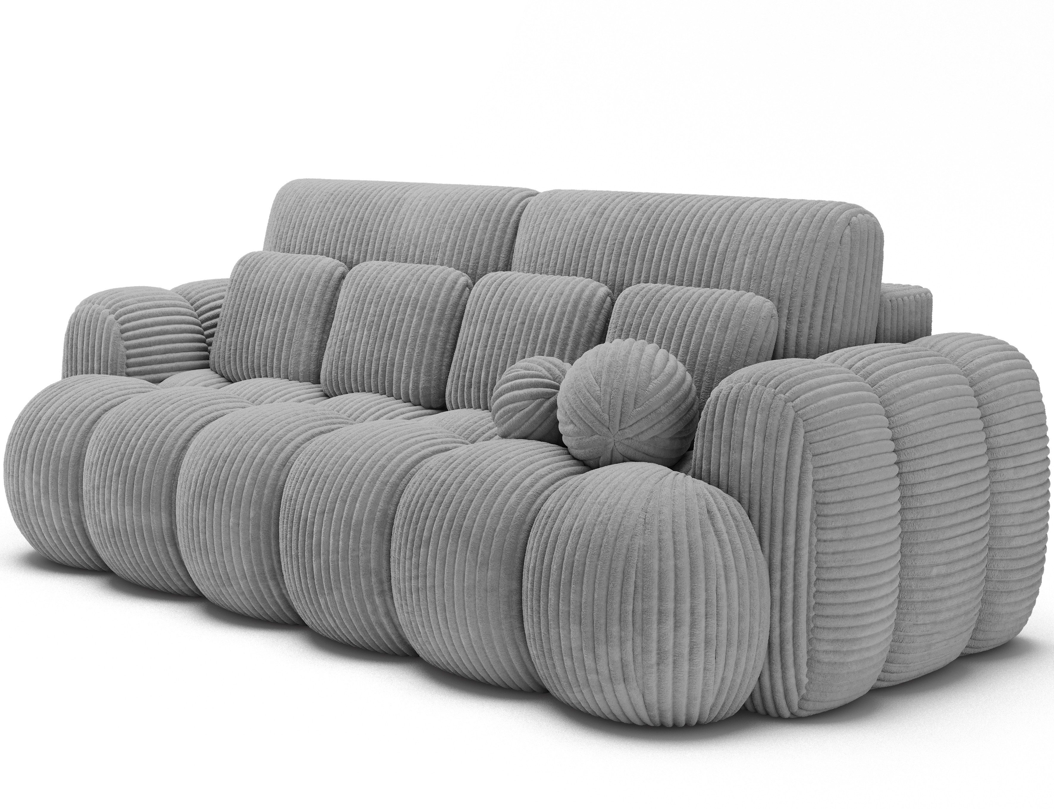 yourhouse24 3-Sitzer Sofa Cotonn mit Schlaffunktion und Bettkasten, mit Bettfunktion
