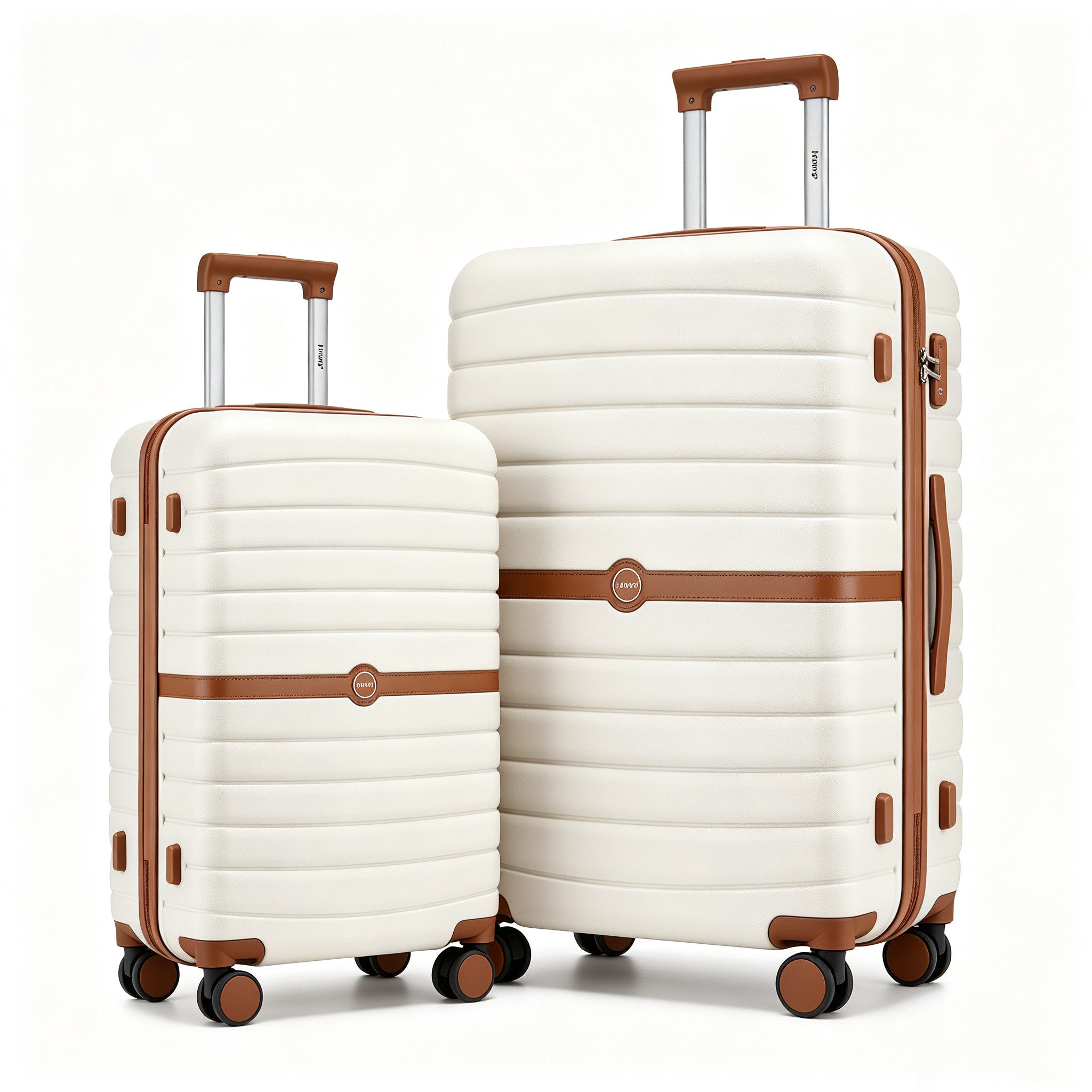 KONO Handgepäckkoffer Koffer Trolley ABS+PC Hartschalenkoffer
