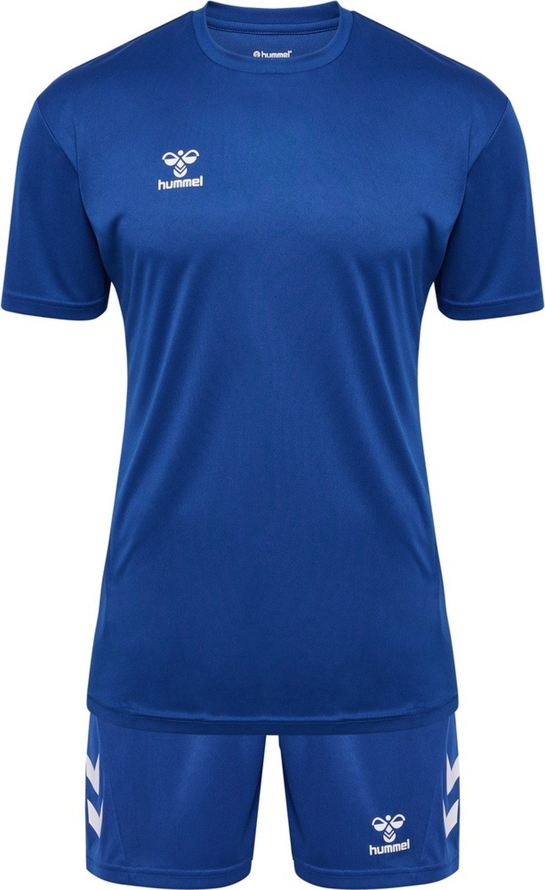 hummel Sportanzug HMLLOGO SET (Spar-Set, 2-tlg), 2-teiliges Set aus Shorts und T-Shirt, mit elastischem Bund