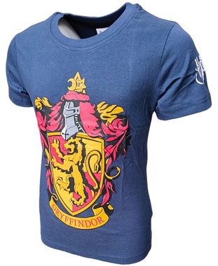 Harry Potter T-Shirt GRYFFINDOR Jungen Kurzarmshirt aus Baumwolle Gr. 134- 164 cm