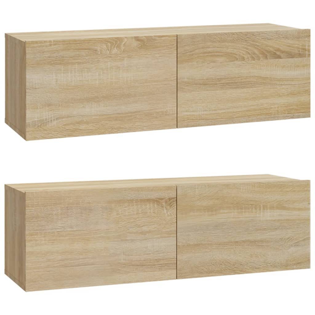 TV-Schrank furnicato Holzwerkstoff TV-Schrank-Set 6-tlg. Sonoma-Eiche