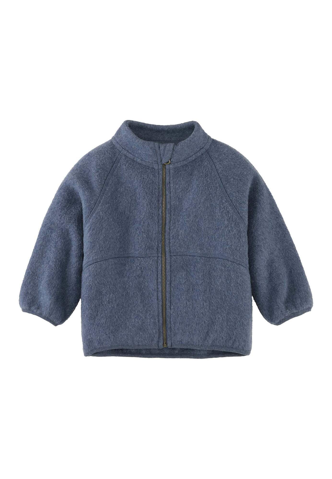 Hessnatur Fleecejacke aus reiner Bio-Baumwolle (1-St)