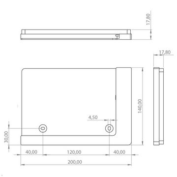 TabLines TWP009 Tablet-Halterung, (mit Ladefunktion)