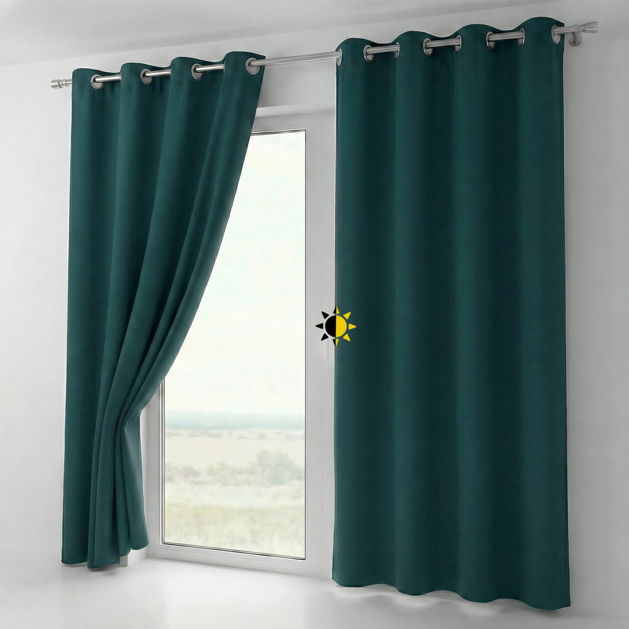 Beautex Verdunkelungsvorhang Verdunkelungsgardine Ösen Vorhang blickdicht abdunkelnd (1 St), Ösen, verdunkelnd