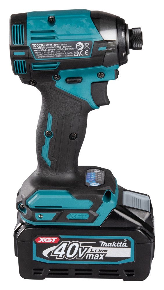 Makita Akku-Schlagbohrschrauber TD002GD202, max. 3700 U/min, inkl. 2 Akkus und Schnellladegerät