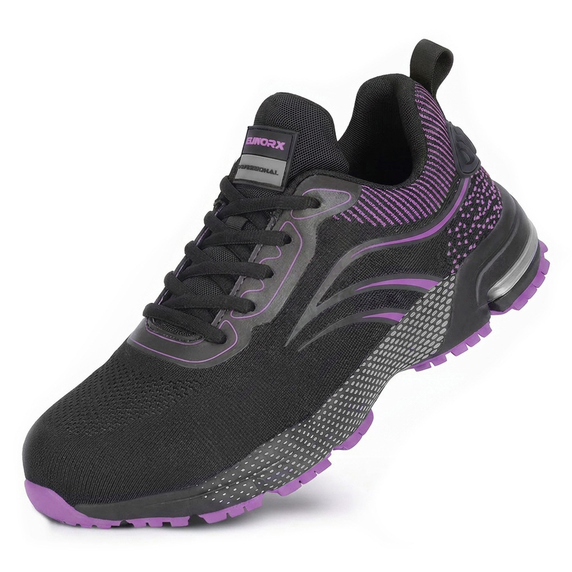 ELIWORX S1 PL Schuh mit Stahlkappe, Atmungsaktives Mesh - Arbeitsschuhe Damen Arbeitsschuh Durchtrittsichere Zwischensohle aus Kevlar, besonders rutschhemmend