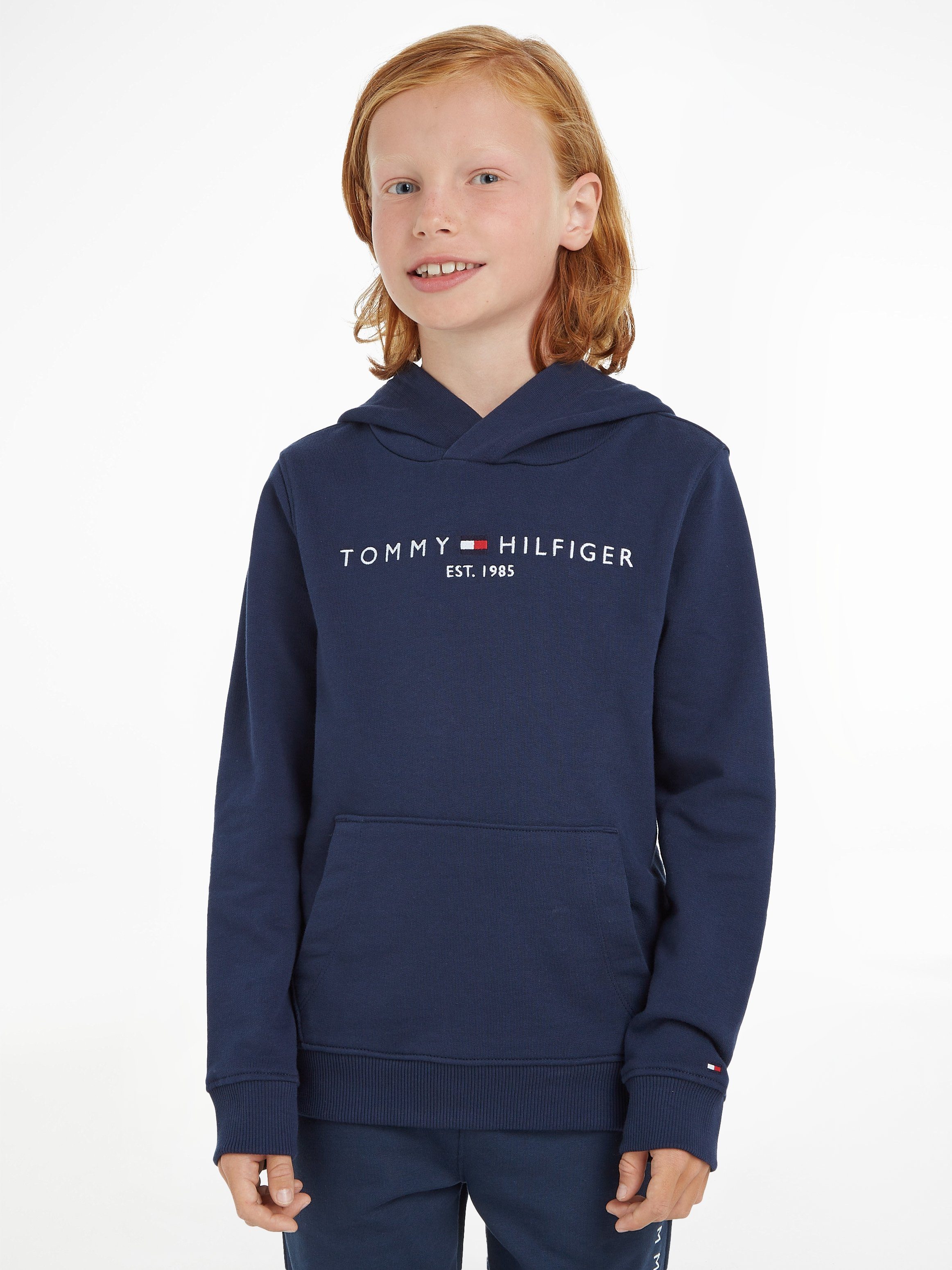 ESSENTIAL HOODIE MiniMe,für Hilfiger Kinder und Mädchen Junior Kapuzensweatshirt Kids Tommy Jungen