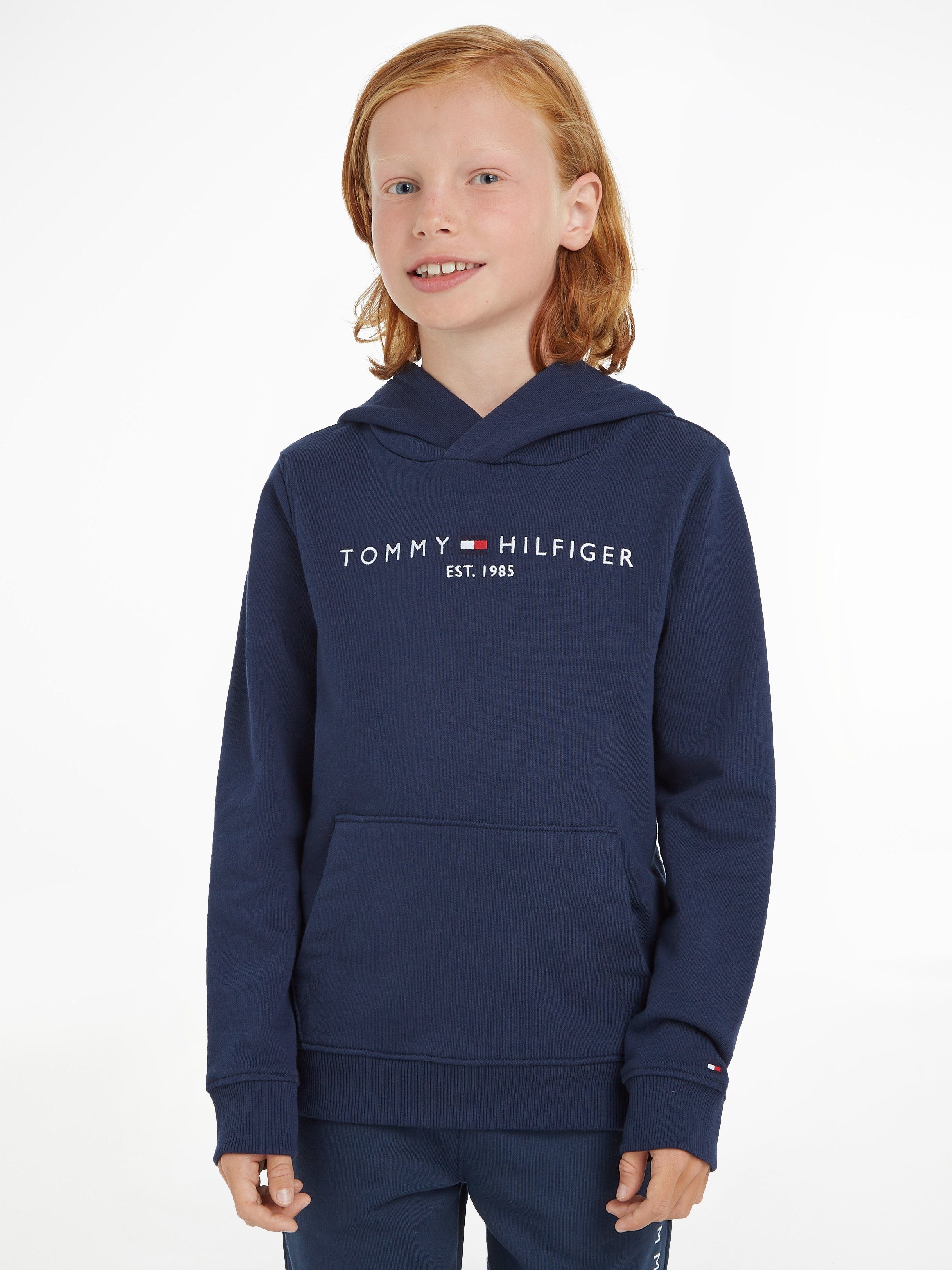 Kids ESSENTIAL Hilfiger Kapuzensweatshirt und Tommy Kinder Mädchen Jungen MiniMe,für Junior HOODIE