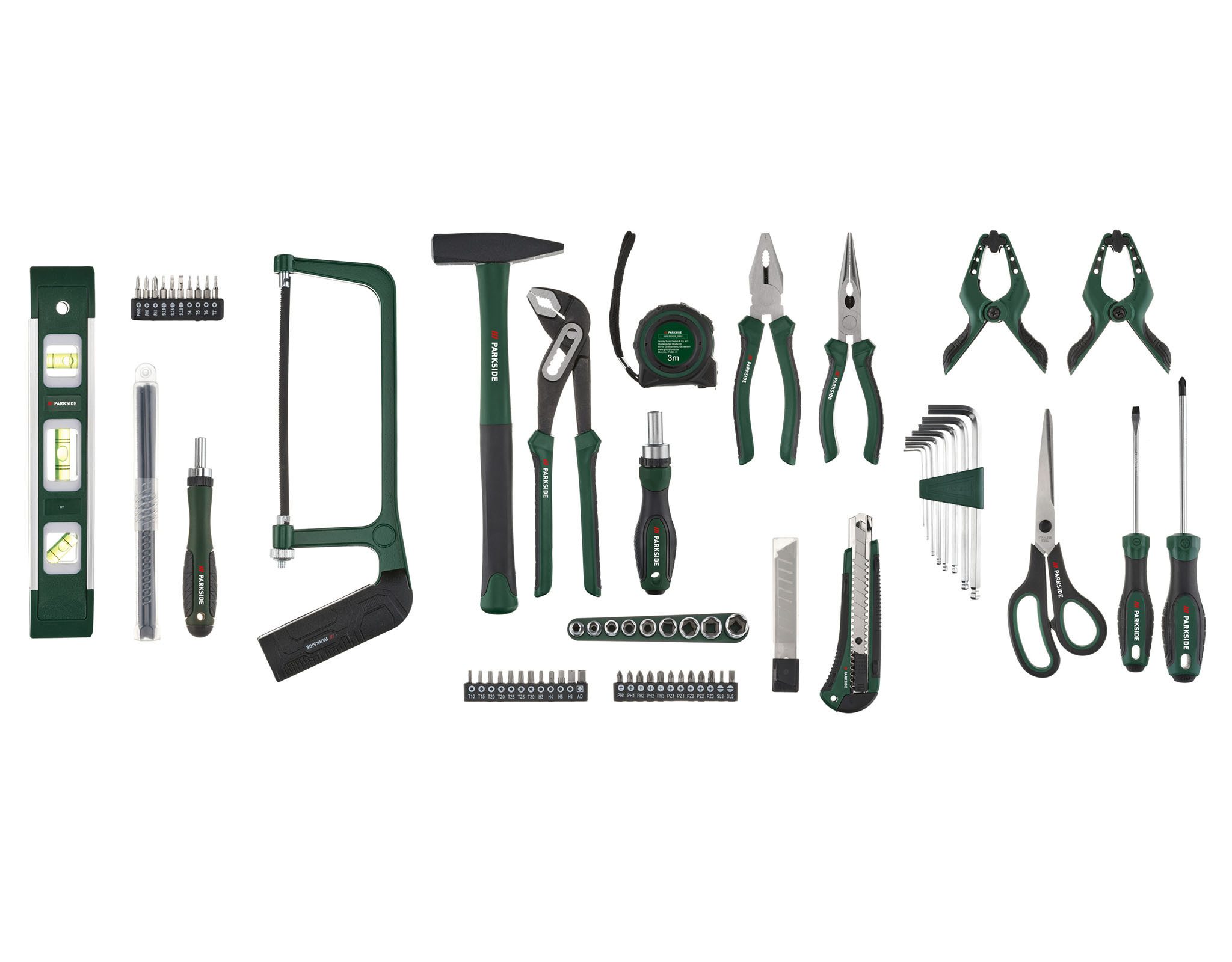 Parkside Werkzeugkoffer Werkzeugkoffer Werkzeugset Koffer 80 tlg. inkl. Werkzeugsortiment