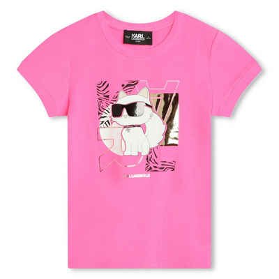 KARL LAGERFELD Print-Shirt KARL LAGERFELD Kids T-Shirt mit Choupette-Print