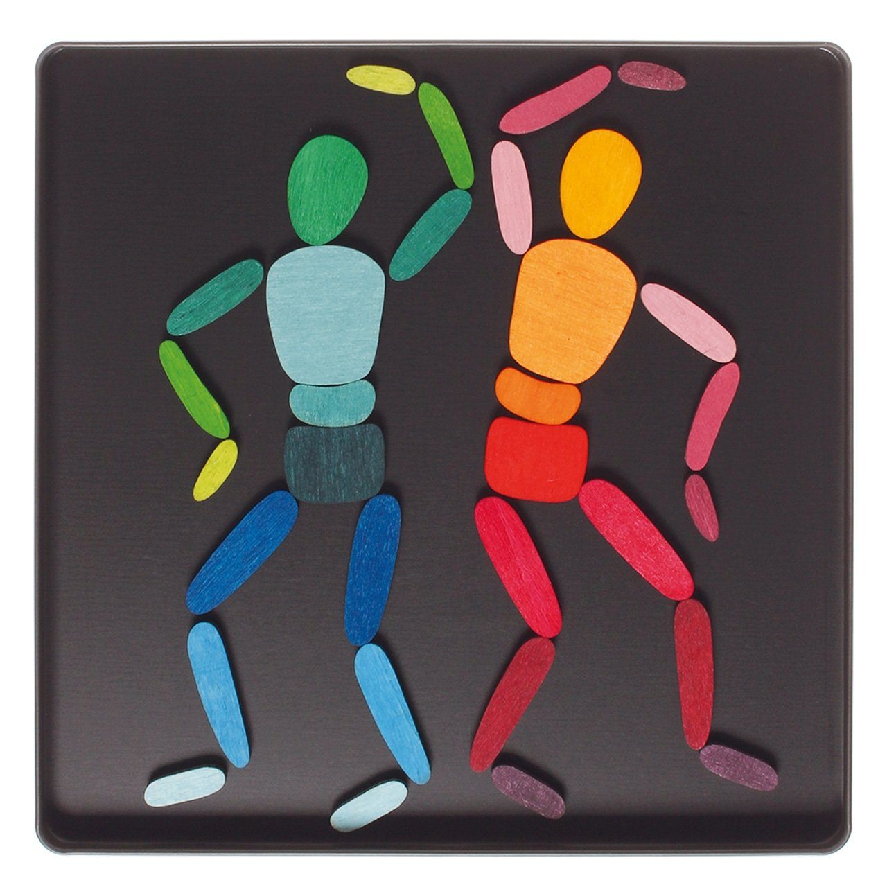 GRIMM´S Spiel und Holz Design Magnetspiel "in Motion" mit 32 magnetischen Holzteilen Magnetspielbausteine